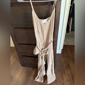 Avenue Tan Jumpsuit